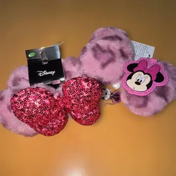 미니 마우스 참 포함 스크런치 거울 키링