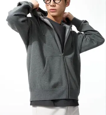 UNIQLO 맨투맨 풀 집업 후드티 S 새상품