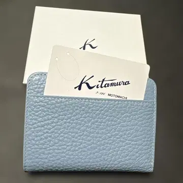 키타무라 / Kitamura 이단 접이식 지갑 블루 그레이 완판템