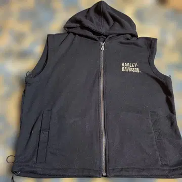 HARLEY-DAVIDSON 블랙 후드 베스트