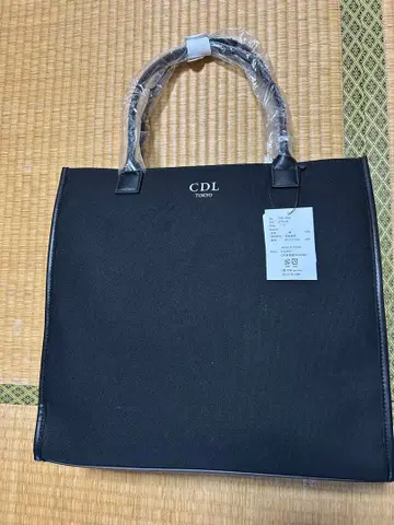 CDL 블랙 토트백 중형
