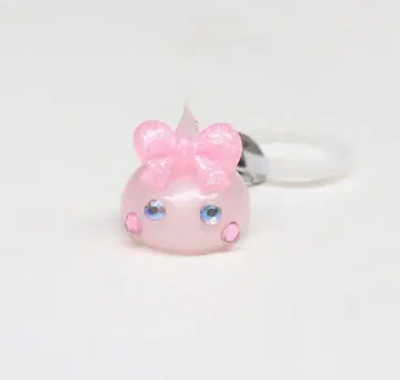 산보석 핑크 펄 호페짱 메지루시 액세서리