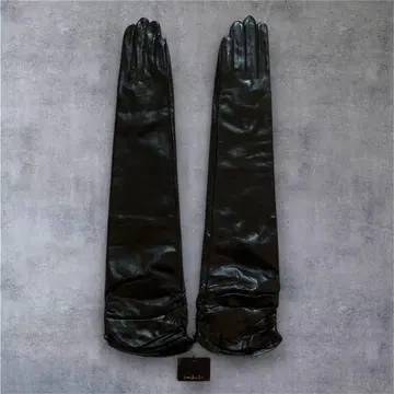 제니퍼 이탈리아 이탈리아 가죽 롱 그로브 블랙 천연 가죽