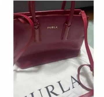 FURLA 빨간색 가죽 토트백