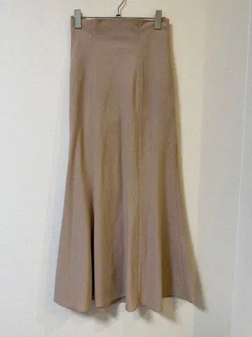 COCODEAL 오렌지 깅엄 체크 스커트