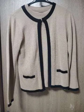 ViS 베이지 가디건 앙상블 세트