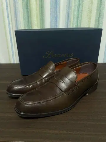 빔스 다크 브라운 가죽 로퍼