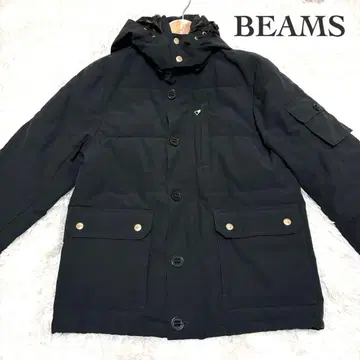 BEAMS 남성용 카모플라주 안감 점퍼 S