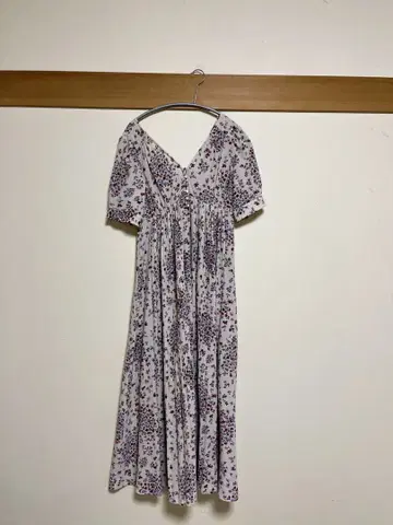 꽃무늬 반팔 롱 원피스 택 포함 새상품