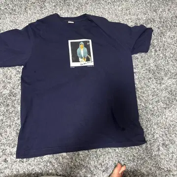 Yo-sea popyous 2024 한정판 T셔츠 네이비