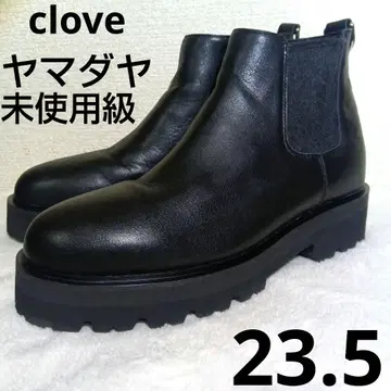 미사용급 CLOVE 트랙 밑창 사이드 고어 부츠/야마다야 23.5 통굽