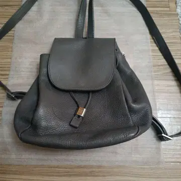 HIROFU 히로후 그레이 가죽 백팩 메이드 인 이탈리아