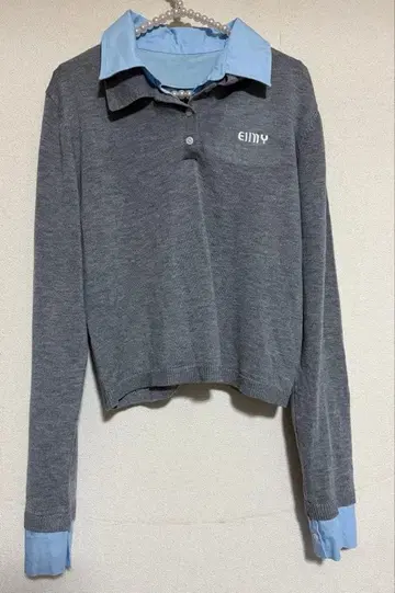 eimy istoire 에이미 이스트 월 더블 컬러 디자인 니트