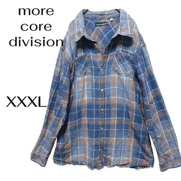 [ more core division ] 체크 무늬 셔츠 XXXL 남성용