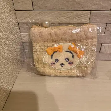 트위드 티슈 파우치 토끼 리본 화장품 치이카와 (먼작귀)