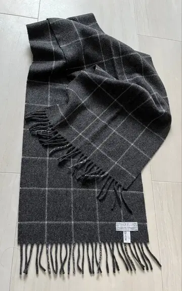 Joshua Ellis 캐시미어 머플러 그레이 미사용품