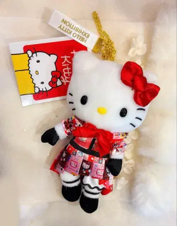 [ 새상품 ] 헬로키티전 한정판 KT 마스코트 드레스 봉제 인형 키티