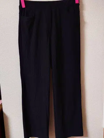 미제르 [ 블랙 피케 스타일 스트레이트 팬츠 ]