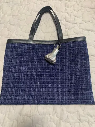 하루카 씨 콜라보 백! 네이비 트위드 태슬 포함!