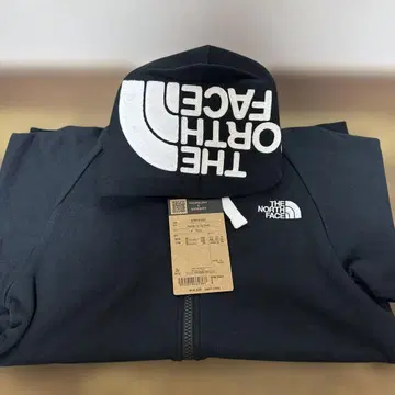 THE NORTH FACE 블랙 후드 부착 후드티 S