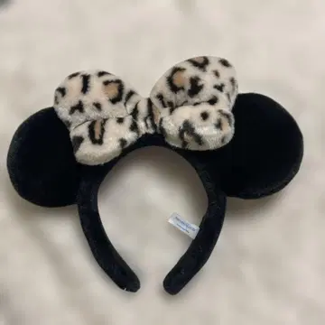 디즈니 Disney 미니 머리띠 레오파드 무늬