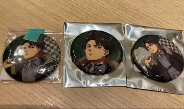 리바이 글리터 캔뱃지 + 회장 한정판 특전 늑대인간 마루이 진격의 거인