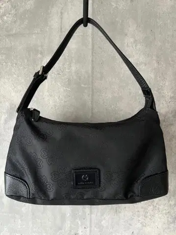 [ 미사용/컨디션 최상 ] mila schon 꽃무늬 숄더백 블랙