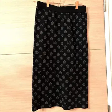 마리퀀트 니트 타이트 스커트 블랙 그레이