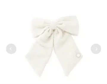 MARY QUANT LILY BROWN 리본 머리핀 화이트