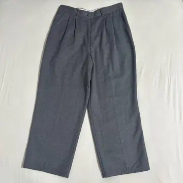 90s 몽벨 와이드 울 슬랙스 헤링본 그레이