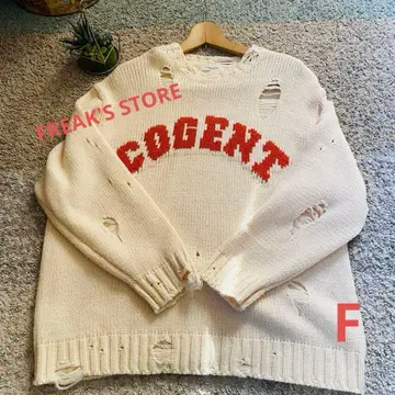 [ FREAK'S STORE ] 니트 스웨터 데미지 니트 F