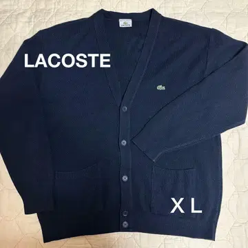 LACOSTE 빈티지 네이비 가디건 XL