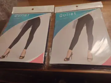 1장은 열었지만 미사용입니다 (2장 세트) 큐리에트 슬림 레깅스 (블랙)