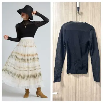 [ 새상품급 ] 셀포드 시어 리브 니트 풀오버