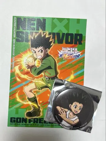 점프 페스타 넨사바 HUNTER x HUNTER 캔뱃지 곤