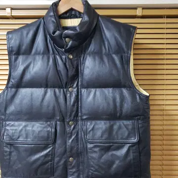 90s KOREA제 가죽 다운 베스트 빈티지 올드