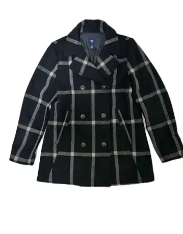 GAP 올드 갭 체크 무늬 피코트 여성용 S 사이즈