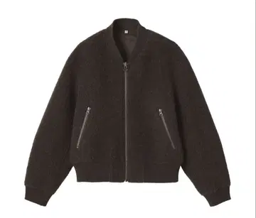 MUJI Labo 울 혼방 나핑 숏 블루종