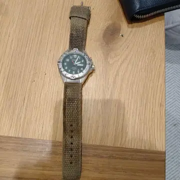 CASIO 카시오 TIC-130 남성용 쿼츠 손목시계 배터리 방전 정크