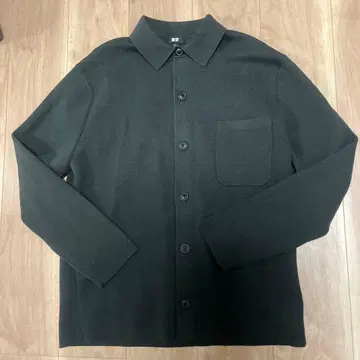 UNIQLO 밀라노 리브 셔츠 가디건 OLIVE 사이즈 L