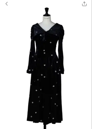 herlipto Belmont Floral Velour Dress