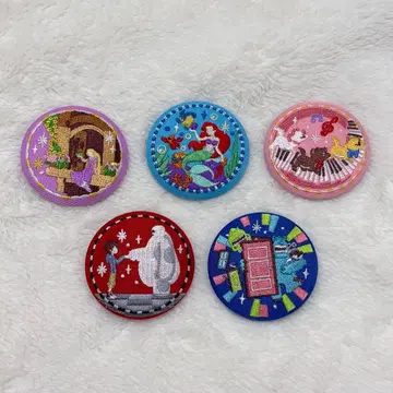 DisneyCharacters 자수 캔뱃지 2 디즈니