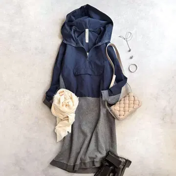 새상품급 nagonstans 나곤스탠스//후드티 원피스 이소재 롱 기장