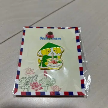 박람회 베트남관 강아지 핀 배지 레어