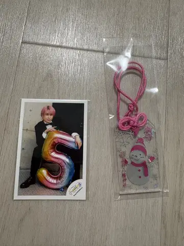 미니 사진 스티커 삿쿤 눈사람 부적 핑크 아카바네 신사