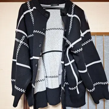 JEANASIS 체크 무늬 가디건