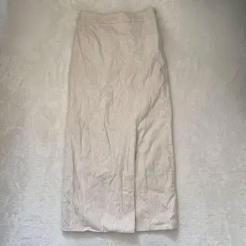 개럴개런트 롱 스커트 타이트 스커트 린넨 베이지 S