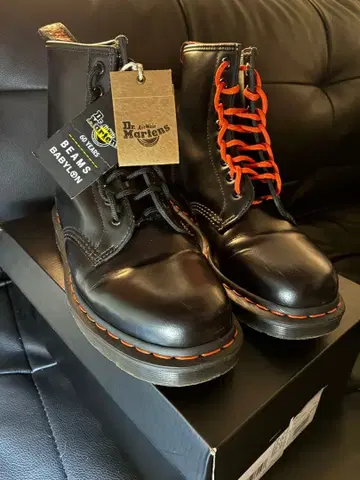 닥터마틴 BEAMS BABYLON 블랙 부츠 3 콜라보