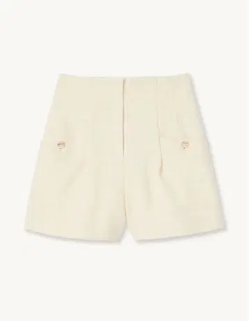 SANDRO 아이보리 트위드 큐롯 새상품 34