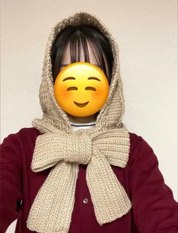 리본 발라클라바 보닛 니트 모자 니트